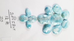 Larimar Rose Cut Slices