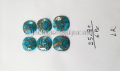 Copper Mohave Turquoise Rose Cut Slices