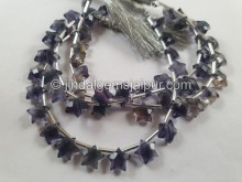 Fluorite Blue Faceted Star Beads -- FLRT24