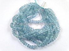 Aquamarine Smooth Roundelle Beads