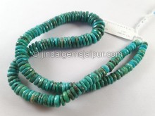 Turquoise Faceted Tyre Shape Beads