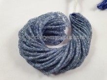 Blue Sapphire Faceted Roundelle Beads -- SPPH158 Blue Sapphire Faceted Roundelle Beads -- SPPH158