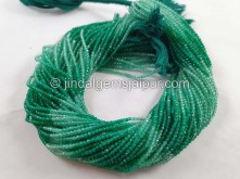 Green Onyx Shaded Micro Cut Beads --  GRNX24