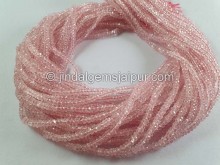Morganite Faceted Roundelle Beads -- MRGT56