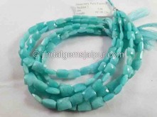 Peruvian Amazonite Faceted Chicklet Beads