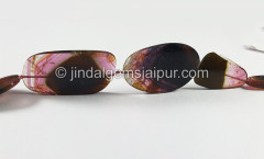 Watermelon Tourmaline Slices Shape Beads Watermelon Tourmaline Slices Shape Beads