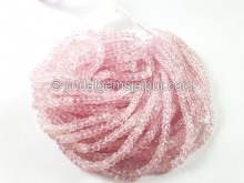 Morganite Faceted Roundelle Beads -- MRGT52