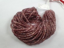 Color Change Malaya Garnet Faceted Roundelle Beads -- MLGR5