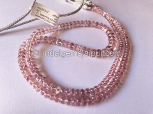 Baby Pink Tourmaline Smooth Roundelle Shape Beads Baby Pink Tourmaline Smooth Roundelle Shape Beads