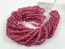 Red Spinel Smooth Roundelle Beads