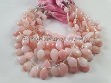 Pink Opal Shaded Faceted Dolphin Pear Beads -- POP59