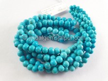 Turquoise Smooth Round Ball Shape Beads