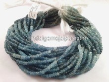 Santa Maria Aquamarine Smooth Roundelle Shape Beads