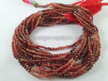 Brownish Red Spinel Shaded Faceted Beads -- MSPA40