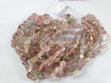 Bi Color Tourmaline Smooth Oval Beads -- TOWT117