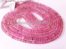 Baby Pink Tourmaline Smooth Roundelle Shape Beads