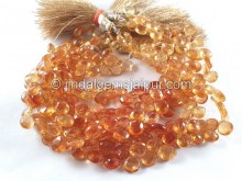 Imperial Topaz Faceted Heart Beads -- IMTP45
