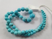 Turquoise Smooth Round Ball Beads -- TRQ229
