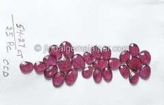 Purple Rhodolite Garnet Rose Cut Slices -- DERHDLT33
