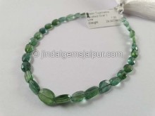 Green Tourmaline Faceted Oval Beads -- TOURBG161