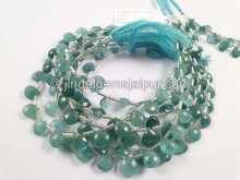 Grandidierite Faceted Heart Beads