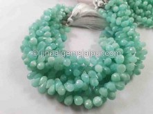 Amazonite Faceted Drops Beads -- AMZA50
