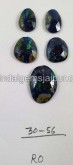 Azurite Malachite Rose Cut Slices