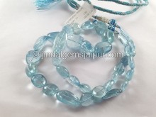 Aquamarine Smooth Nugget Beads