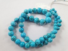 Turquoise Smooth Round Ball Beads