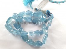 Aquamarine Smooth Nugget Beads