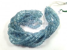Santa Maria Aquamarine Far Faceted Roundelle Beads