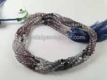 Blue Spinel Shaded Faceted Beads