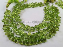 Peridot Far Faceted Pear Shape Beads