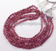 Rubellite Faceted Oval Shape Beads Rubellite Faceted Oval Shape Beads
