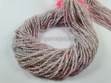 Multi Aquamarine Faceted Round Beads -- AQMA227