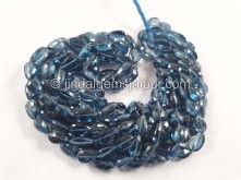 London Blue Topaz Faceted Pear Beads