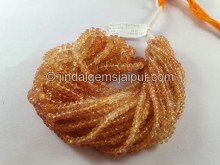 Imperial Topaz Faceted Roundelle Beads