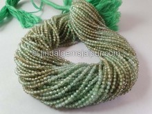 Natural Green Zircon Shaded Faceted Round Beads -- ZRCN54 Natural Green Zircon Shaded Faceted Round Beads -- ZRCN54