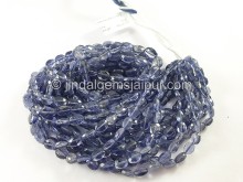 Iolite Faceted Oval Shape Beads