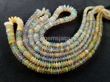 Ethiopian Opal Yellow Smooth Disc Beads
