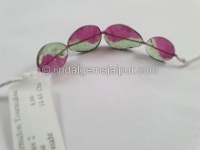 Watermelon Tourmaline Smooth Slices Beads