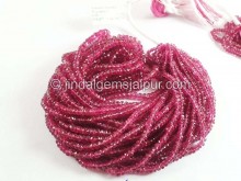 Rubellite Faceted Roundelle Beads -- RBLT78