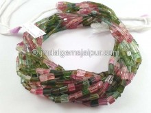 Tourmaline Step Cut Pipe Beads -- TURA529 Tourmaline Step Cut Pipe Beads -- TURA529