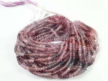 Multi Spinel Smooth Roundelle Beads -- MSPA45