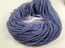 Tanzanite Faceted Roundelle Beads -- TZA134
