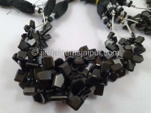 Black Spinel Flat Table Cut Fancy Beads