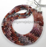 Multi Spinel Step Cut Bolt Shape Beads
