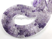 Amethyst Shaded Faceted Roundelle Shape Beads Amethyst Shaded Faceted Roundelle Shape Beads