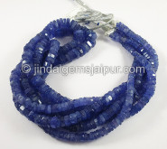 Tanzanite Step Cut Bolt Shape Beads