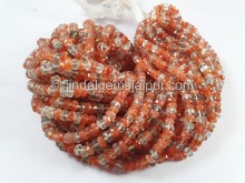 Sunstone Faceted Roundelle Beads -- SNSA50